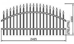 Obloukové plotové pole 'Standart' 2