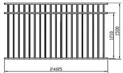 Balustrádové plotové pole 'Standart' 4